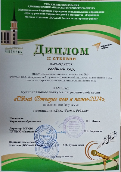 Своей Отчизне пою я песню.
